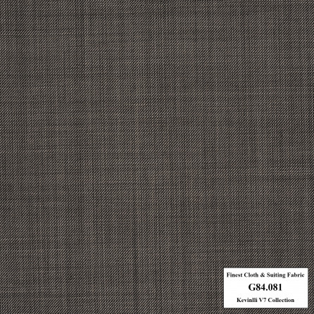 G84.081 Kevinlli V7 - Vải Suit 80% Wool - Xám vân